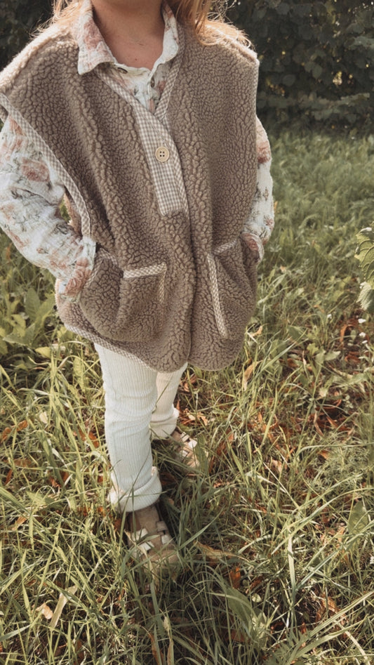 Kinderweste Nordic Sheepy Baumwollfleece