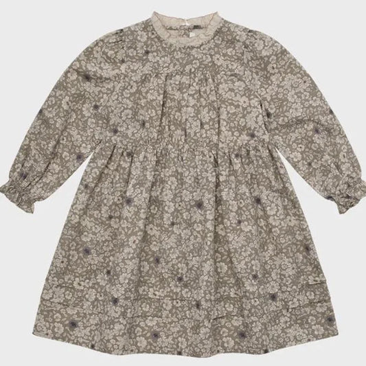 Mädchenkleid mit Blumenmuster | Weiche Baumwollmischung |
