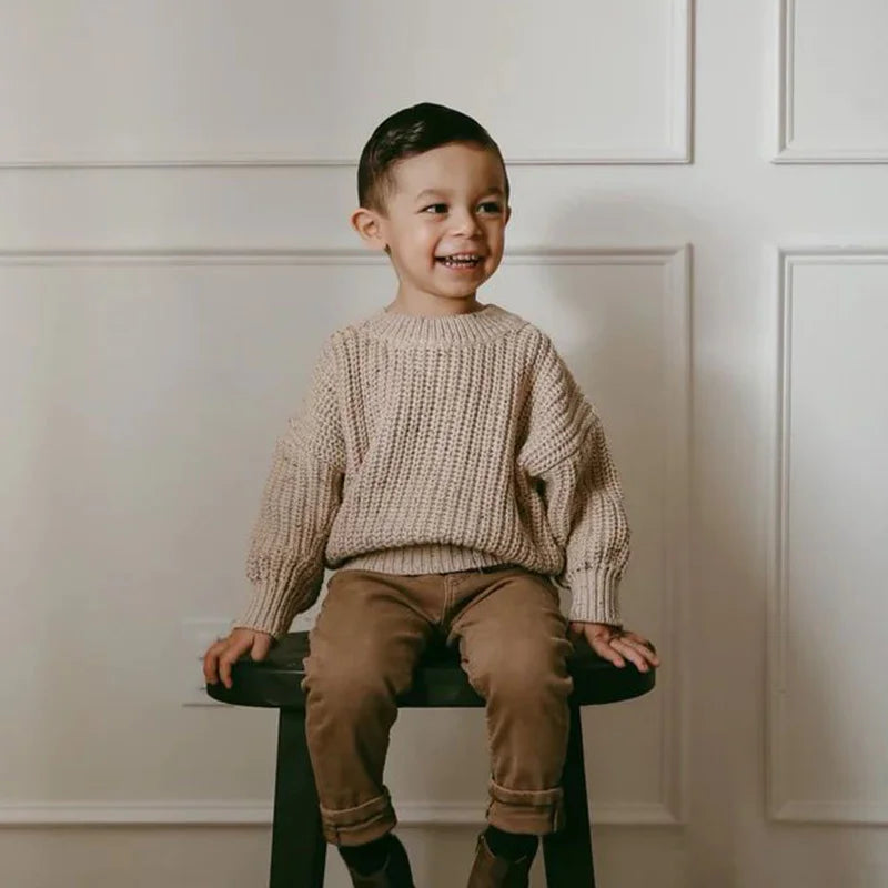 Grobstrickpullover für Kinder