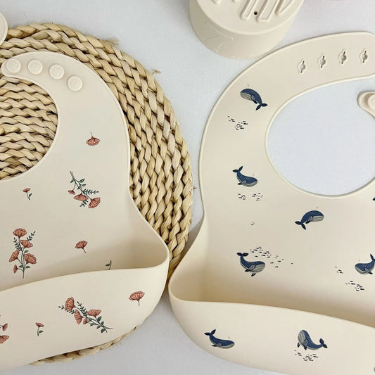 Baby-Silikonlätzchen „Clean-Comfort“ | Lebensmittelecht | Auffangschale | Soft-Silikon