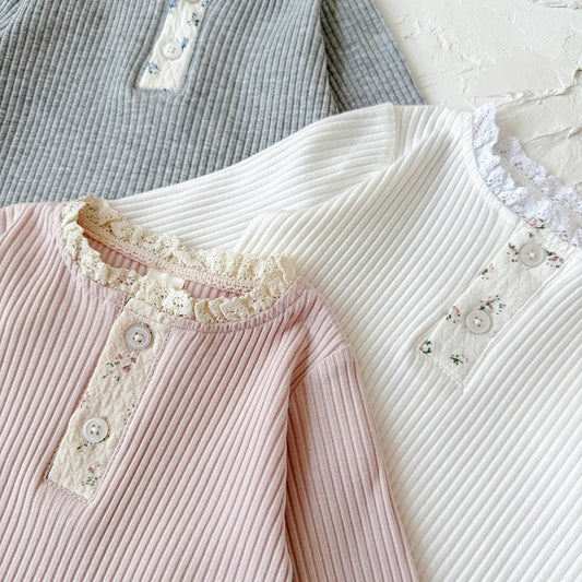 Langarmshirt für Mädchen „Floral Magic“